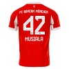 Maillot de Supporter FC Bayern Munich Jamal Musiala 42 Domicile 2025-26 Pour Enfant